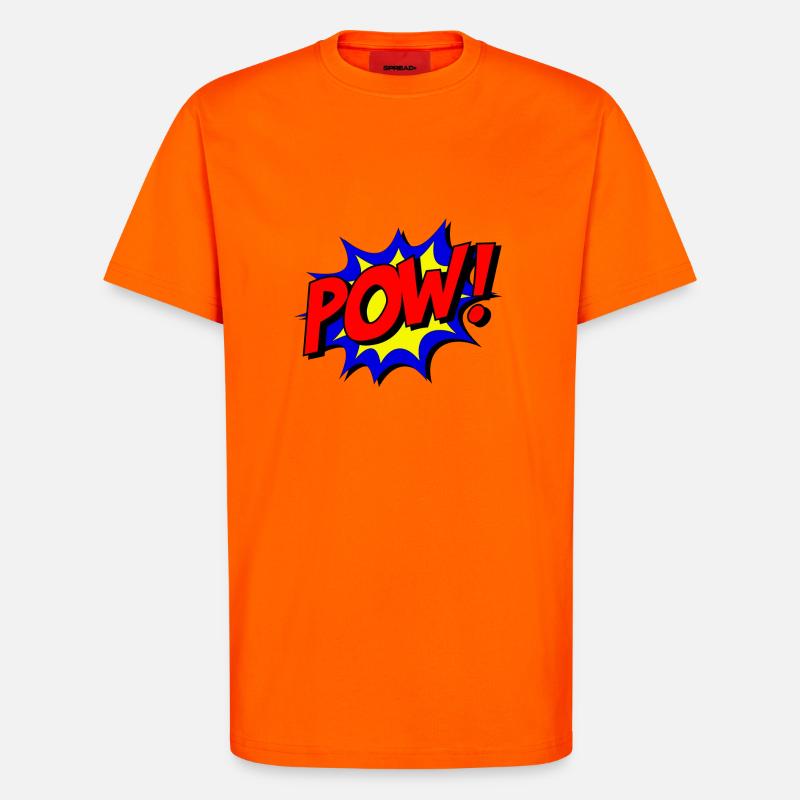 POW Design Superheld - T-Shirt - made by SPREAD - SUNSET ORANGE