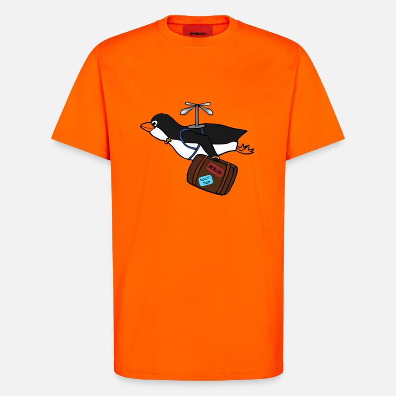 backpack suitcase backpack bag briefcase91 - T-Shirt - made by SPREAD - SUNSET ORANGE