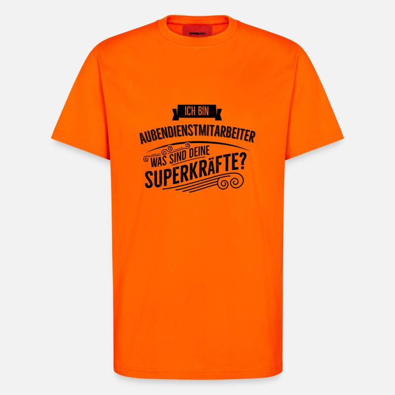 Aussendienstmitarbeiter - T-Shirt - made by SPREAD - SUNSET ORANGE