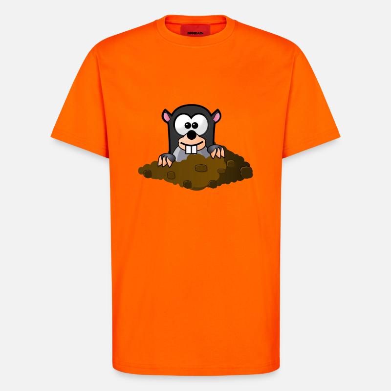 Molecule comic style - T-Shirt - made by SPREAD - SUNSET ORANGE