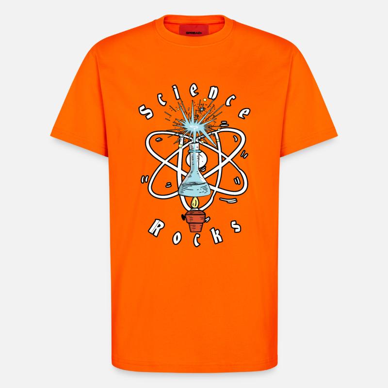 Science Physics rocks - T-Shirt - made by SPREAD - SUNSET ORANGE