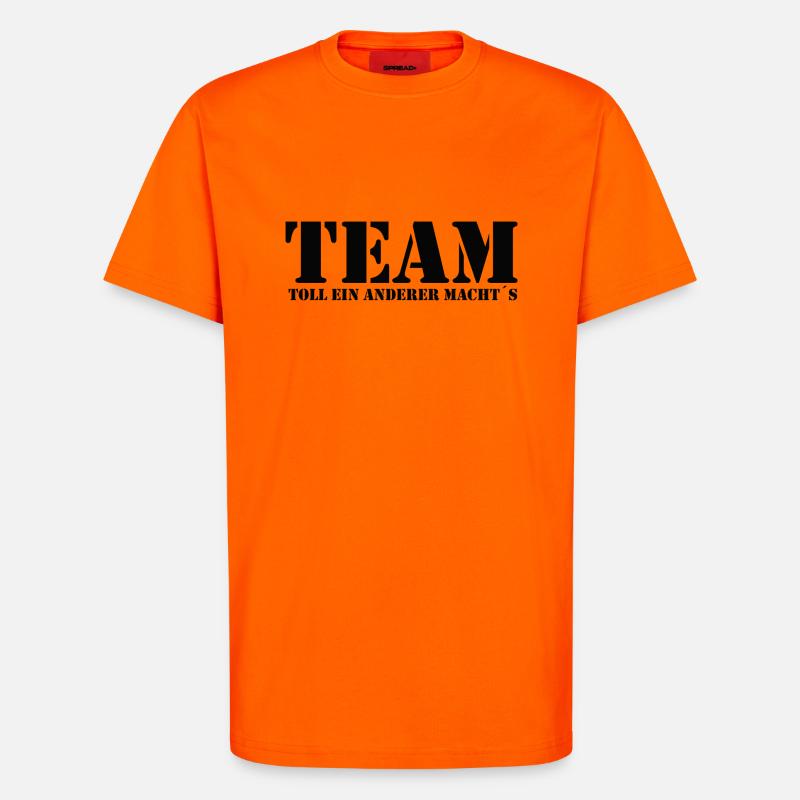 Team - T-Shirt - made by SPREAD - SUNSET ORANGE