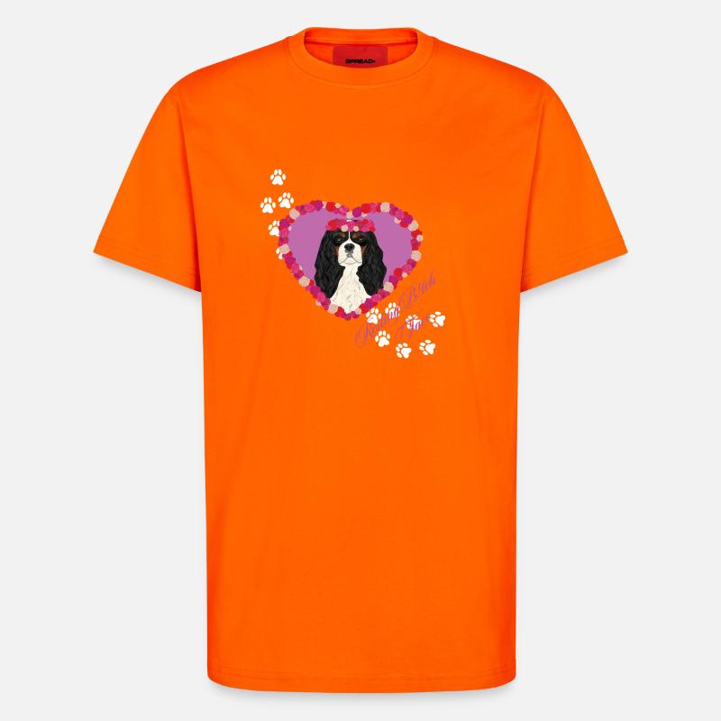 Ruhende B!tch Face Cavalier King - T-Shirt - made by SPREAD - SUNSET ORANGE