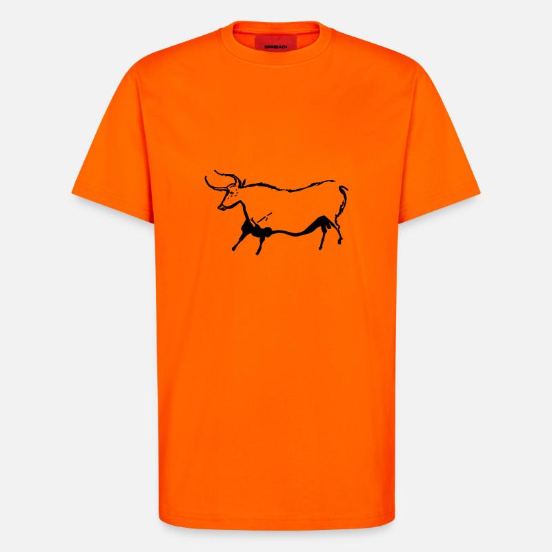 Auroch - T-shirt bio décontracté fabriqué en UE - SUNSET ORANGE