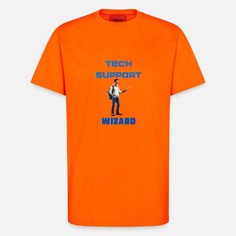 Tech Support Wizard - T-Shirt - made by SPREAD - SUNSET ORANGE