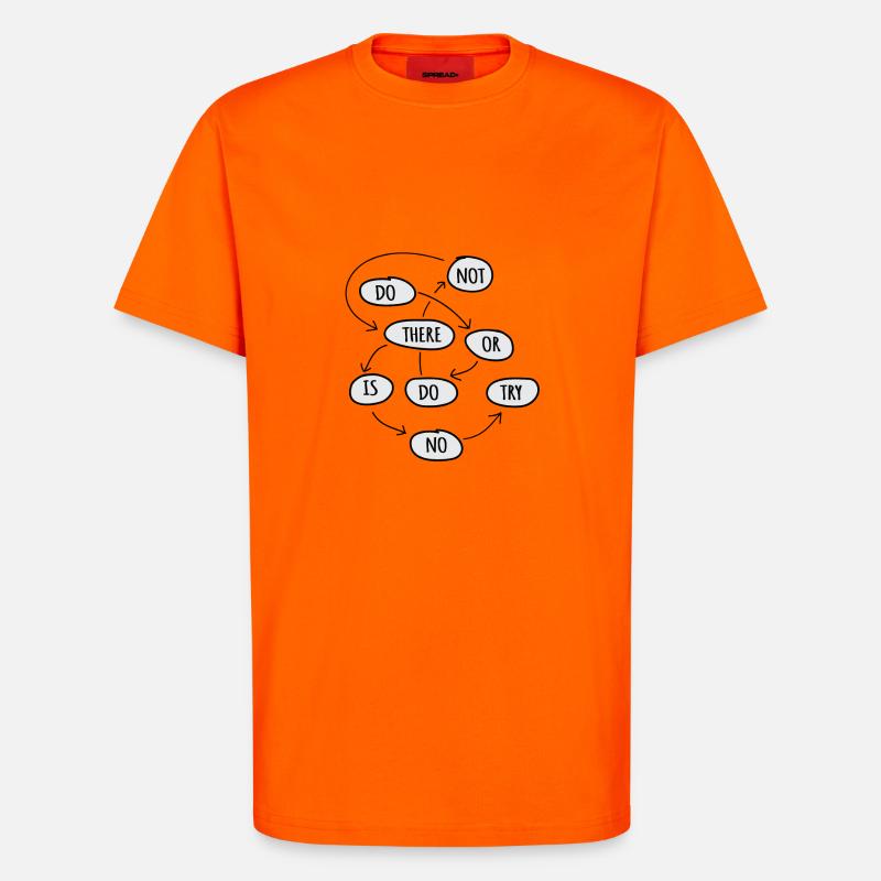 tun oder nicht tun - T-Shirt - made by SPREAD - SUNSET ORANGE