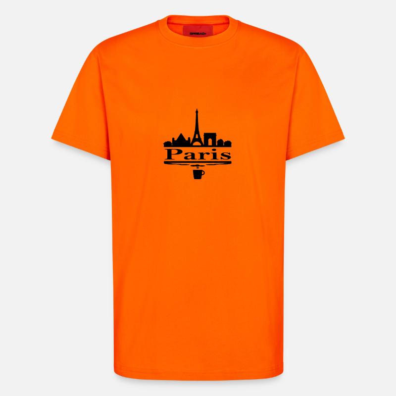 Paris - T-Shirt - made by SPREAD - SUNSET ORANGE