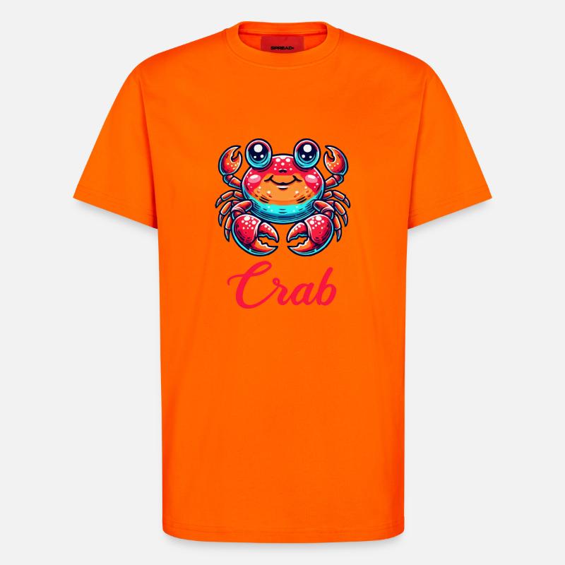 Krabbe Comic - T-Shirt - made by SPREAD - SUNSET ORANGE