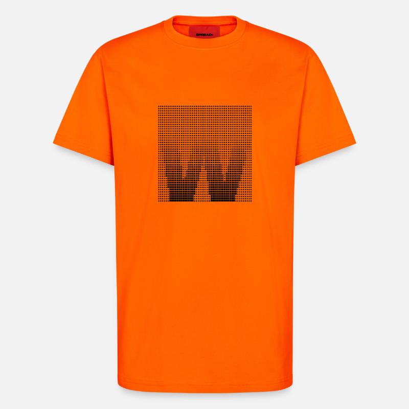 Buchstabe W - T-Shirt - made by SPREAD - SUNSET ORANGE
