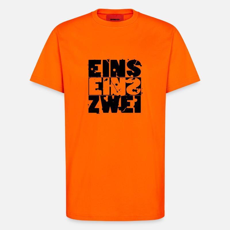 Eins Eins Zwei - 112 - T-Shirt - made by SPREAD - SUNSET ORANGE