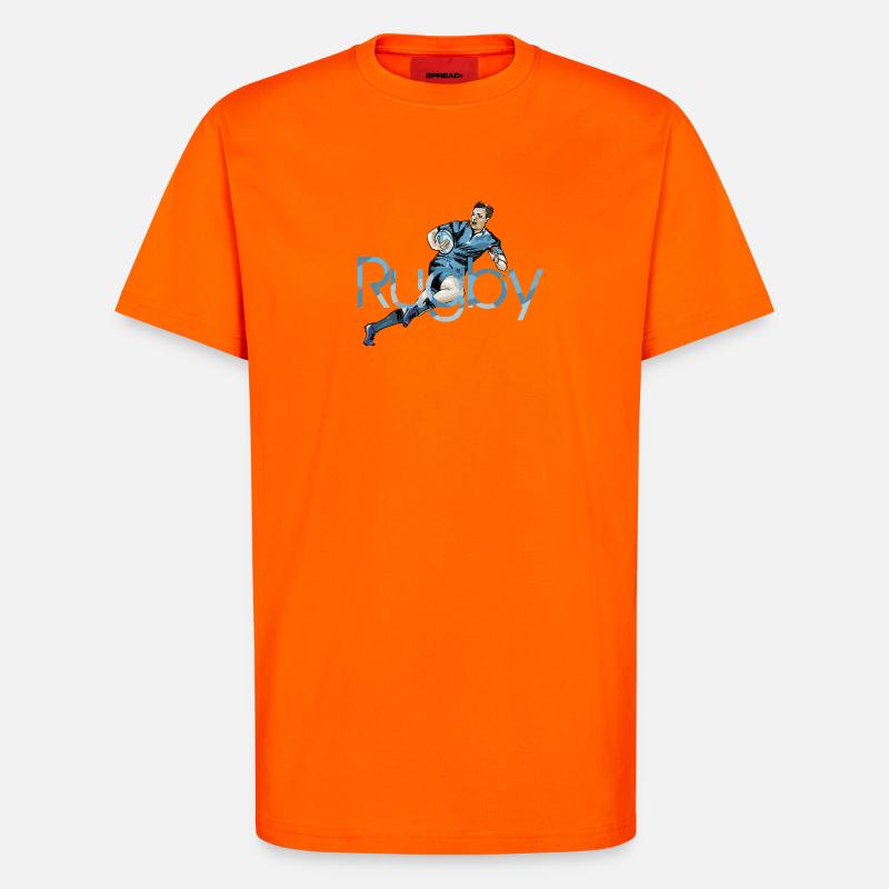 Rugby - T-Shirt - made by SPREAD - SUNSET ORANGE