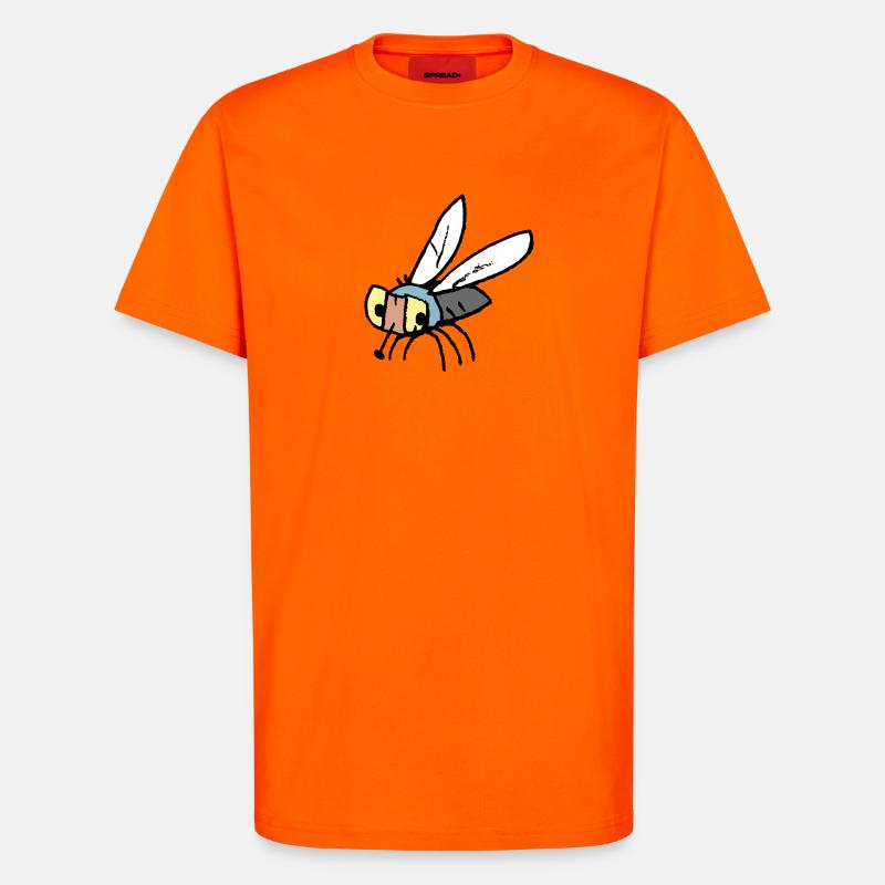 Fliege - T-Shirt - made by SPREAD - SUNSET ORANGE
