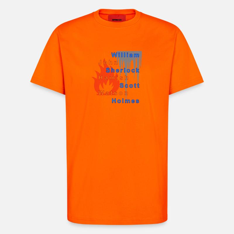 Fire and ice - T-Shirt - made by SPREAD - SUNSET ORANGE