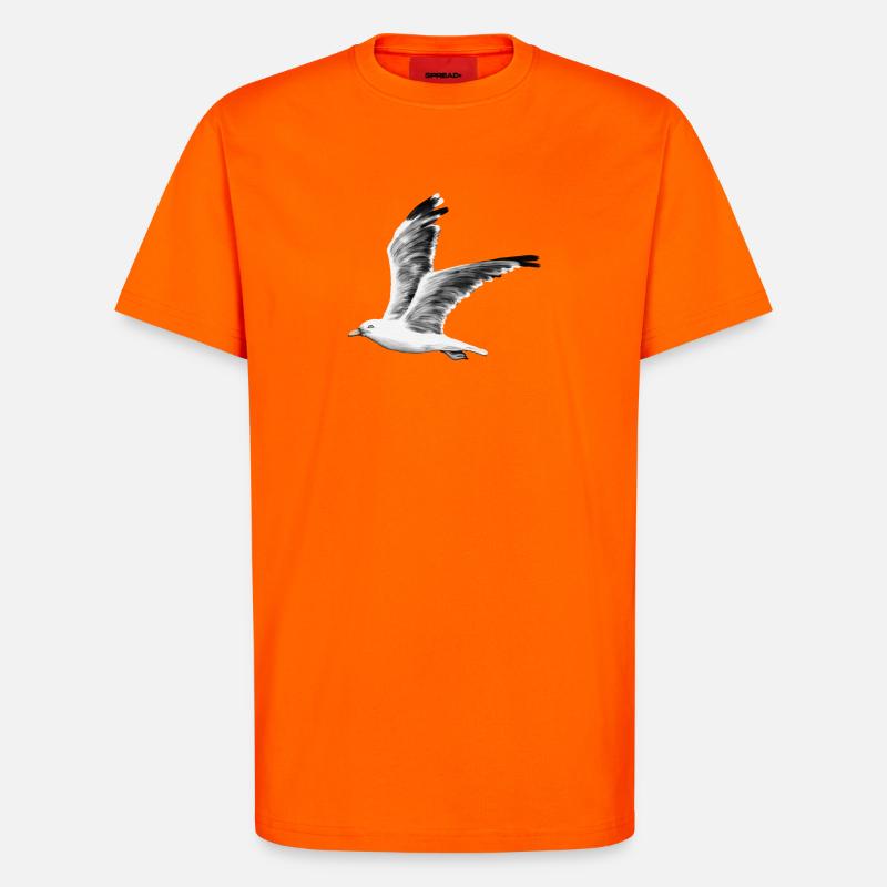 Möwe - T-Shirt - made by SPREAD - SUNSET ORANGE