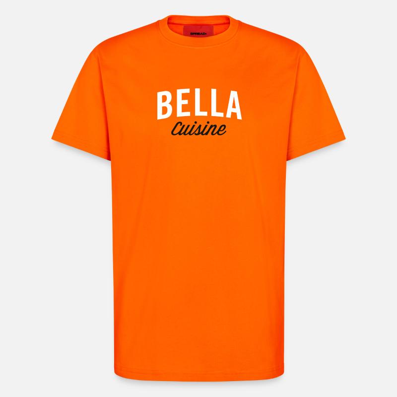 Bella Kitchen Typography - T-Shirt - made by SPREAD - SUNSET ORANGE