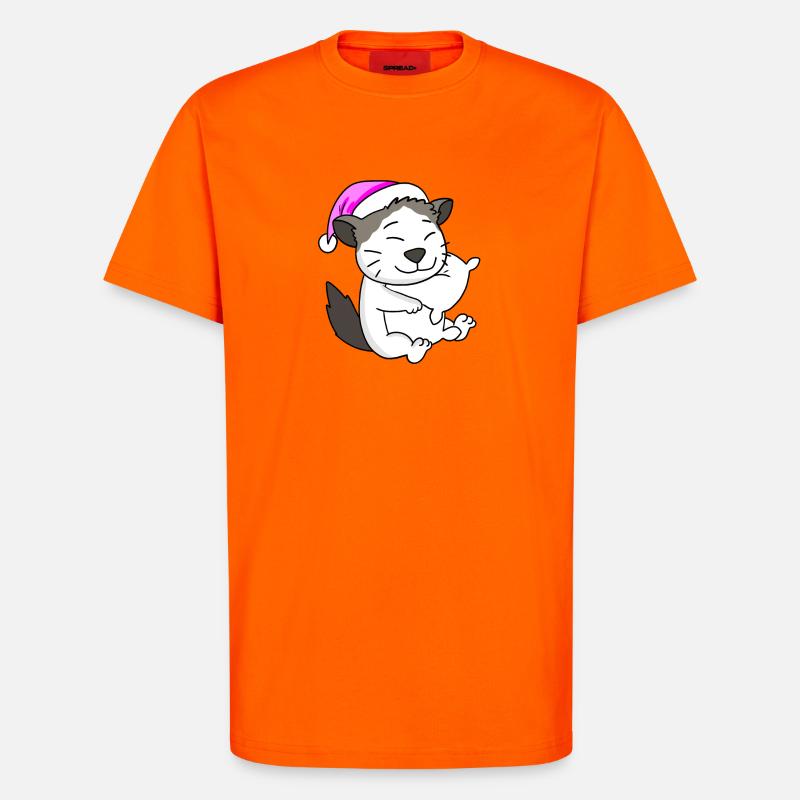 Katze Katzenrasse Ragdoll - T-Shirt - made by SPREAD - SUNSET ORANGE