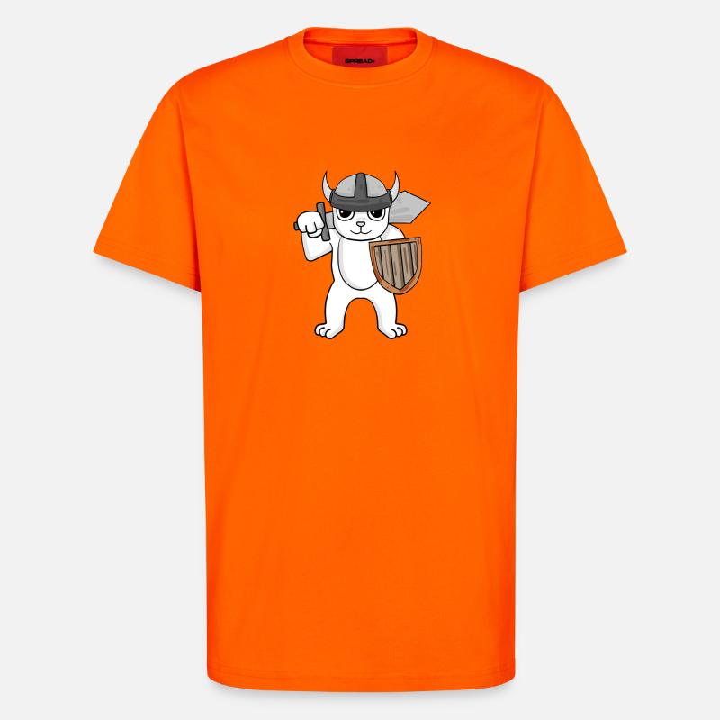 Wikinger Bär - T-Shirt - made by SPREAD - SUNSET ORANGE