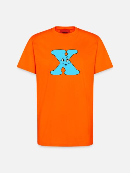 X - T-Shirt - made by SPREAD - SUNSET ORANGE