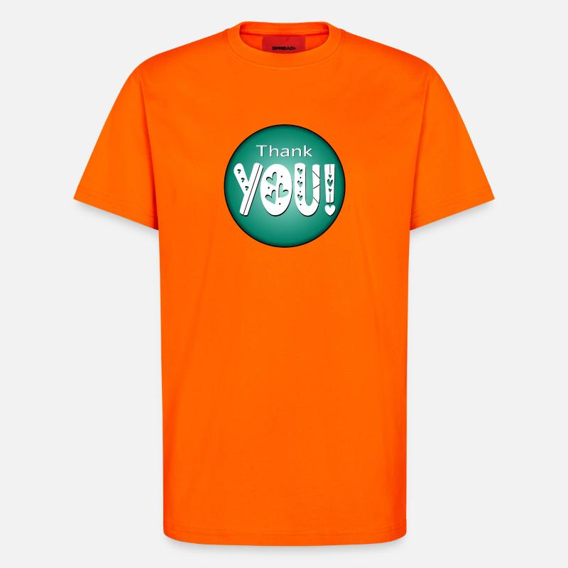 Danke - DANKBAR DANKE - BEZIEHUNG - T-Shirt - made by SPREAD - SUNSET ORANGE