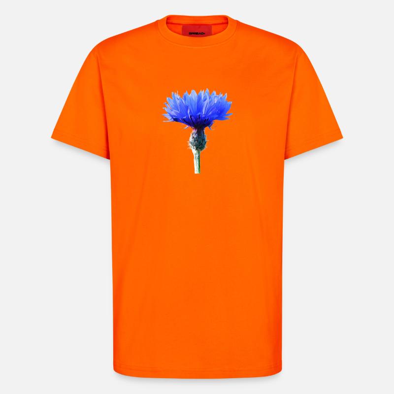 Cornflower - T-Shirt - made by SPREAD - SUNSET ORANGE