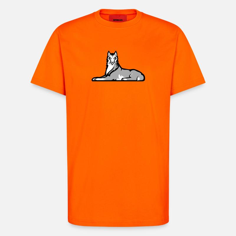 Tschetschenischer Einzelkämpfer - T-Shirt - made by SPREAD - SUNSET ORANGE