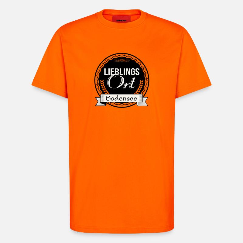 Lieblingsort Bodensee - T-Shirt - made by SPREAD - SUNSET ORANGE