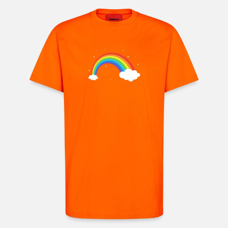 Kosmischer Regenbogenbogen - T-Shirt - made by SPREAD - SUNSET ORANGE