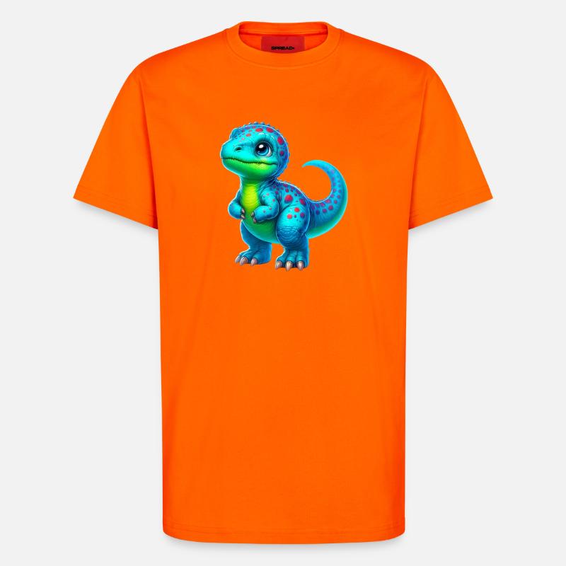 Dinosaur - T-Shirt - made by SPREAD - SUNSET ORANGE