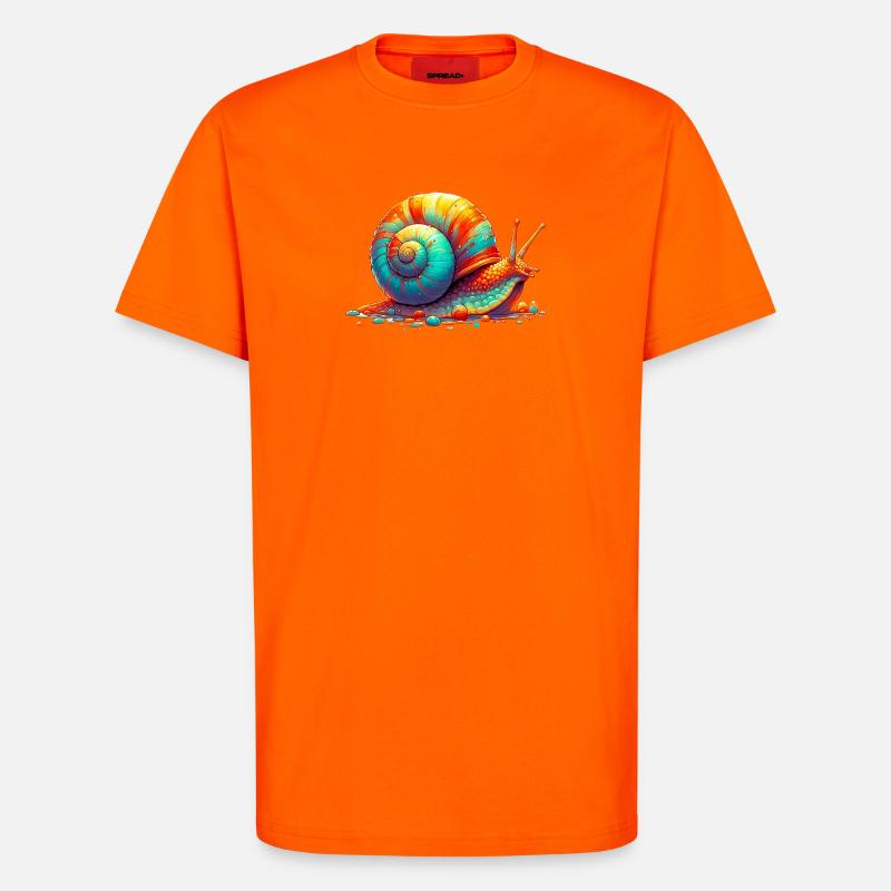 Snail - T-Shirt - made by SPREAD - SUNSET ORANGE