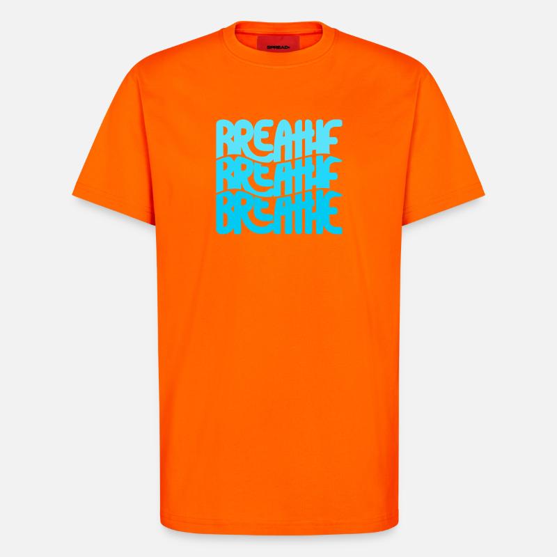 Respira - T-Shirt - made by SPREAD - SUNSET ORANGE