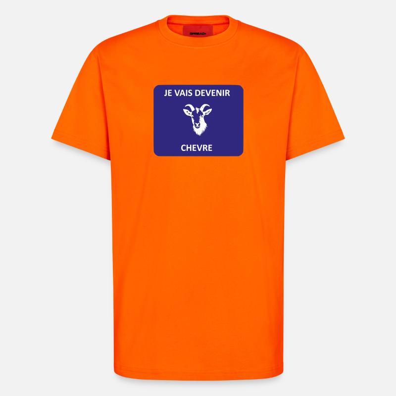Ich werde eine Ziege - T-Shirt - made by SPREAD - SUNSET ORANGE
