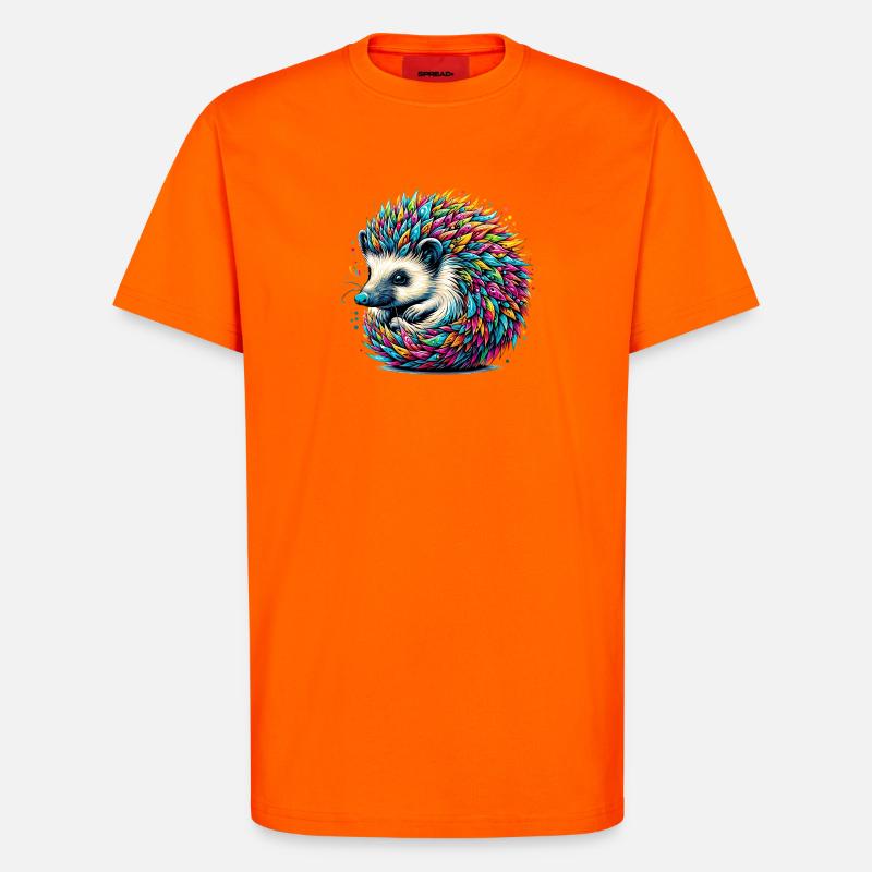 Igel - T-Shirt - made by SPREAD - SUNSET ORANGE
