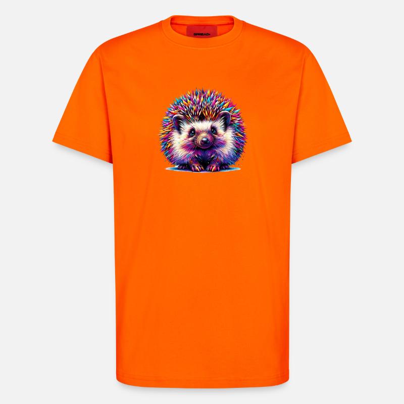 Hedgehog - T-Shirt - made by SPREAD - SUNSET ORANGE