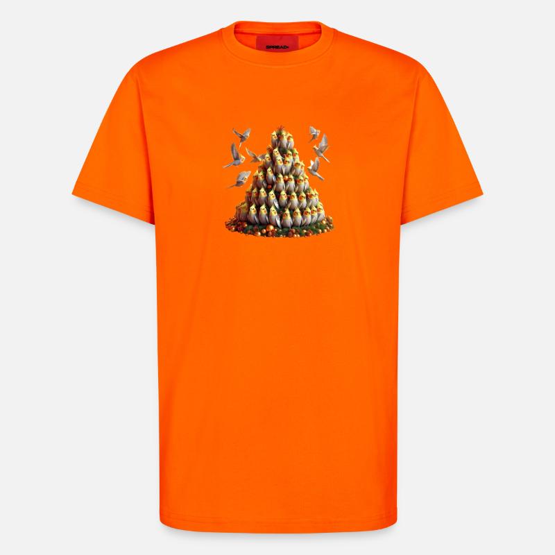 Weihnachtsbaum (02) - T-Shirt - made by SPREAD - SUNSET ORANGE