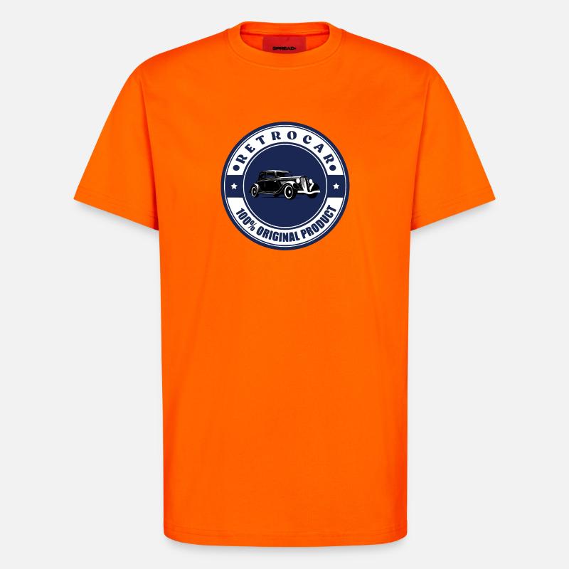 Retro-Auto - T-Shirt - made by SPREAD - SUNSET ORANGE