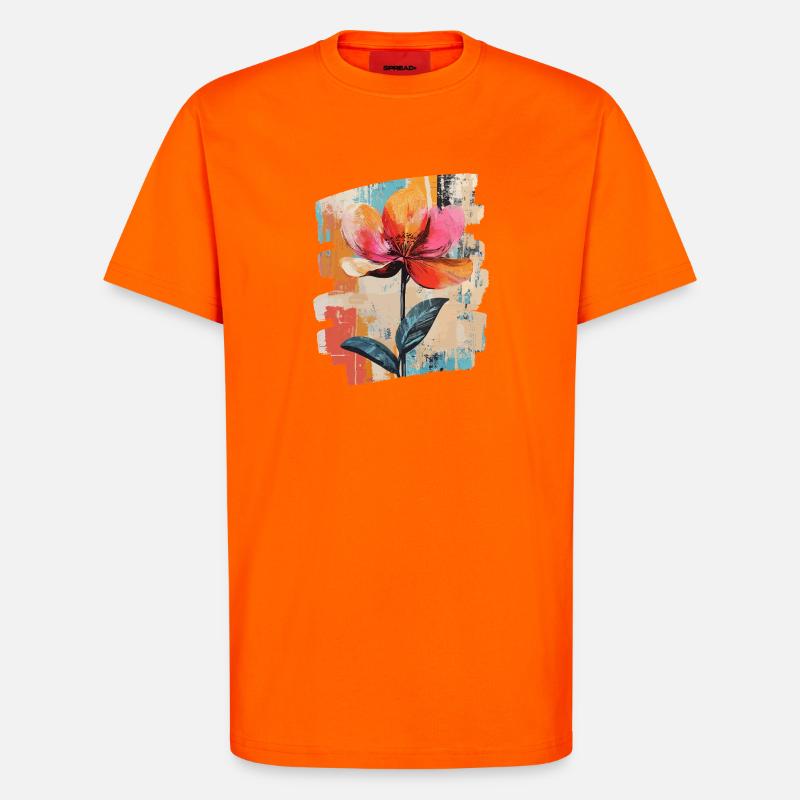Spring Spring Beginning Flower Flowers - T-Shirt - made by SPREAD - SUNSET ORANGE