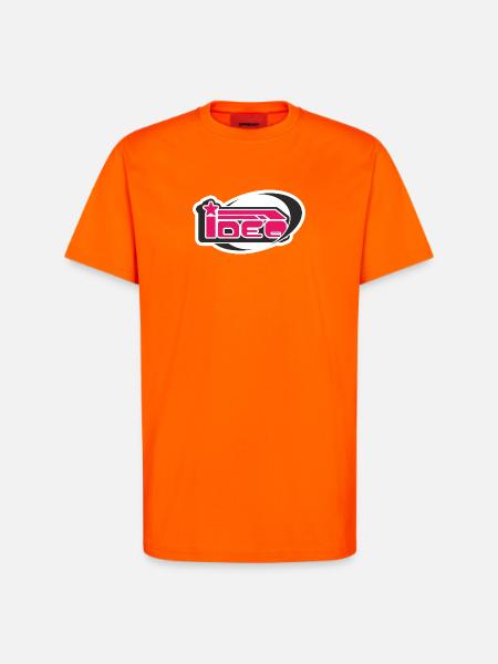 L’idée de l’an 2000 - T-shirt bio décontracté fabriqué en UE - SUNSET ORANGE