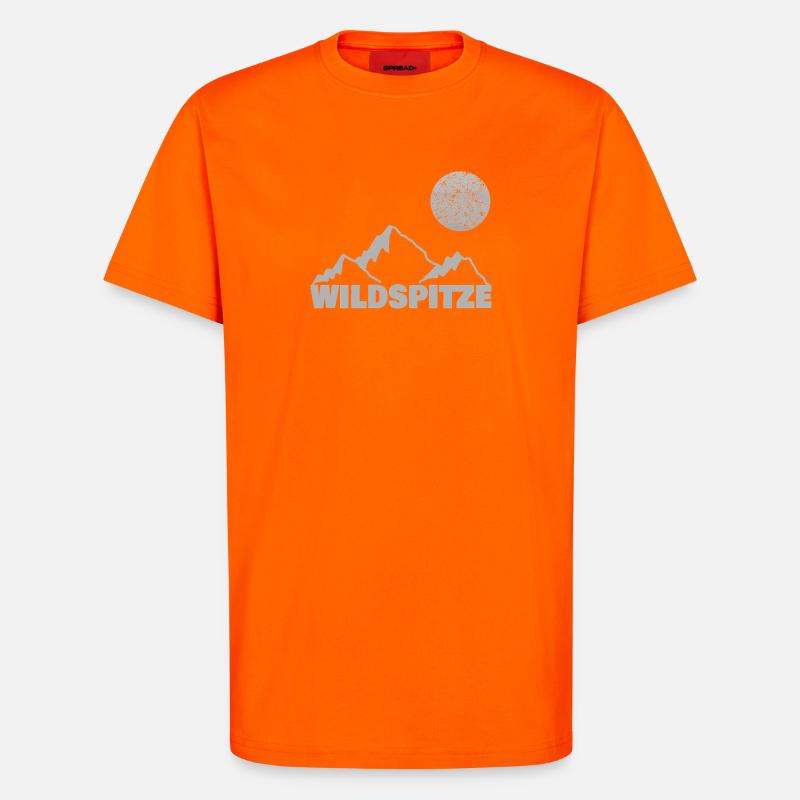 Wildspitze - T-Shirt - made by SPREAD - SUNSET ORANGE