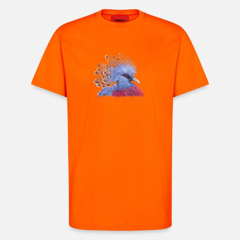 Krontaube - T-Shirt - made by SPREAD - SUNSET ORANGE