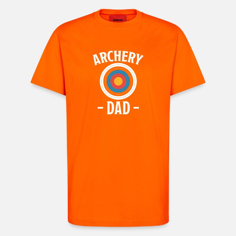 Bogenschießen Spruch Papa Bogenschießen Geschenk - T-Shirt - made by SPREAD - SUNSET ORANGE