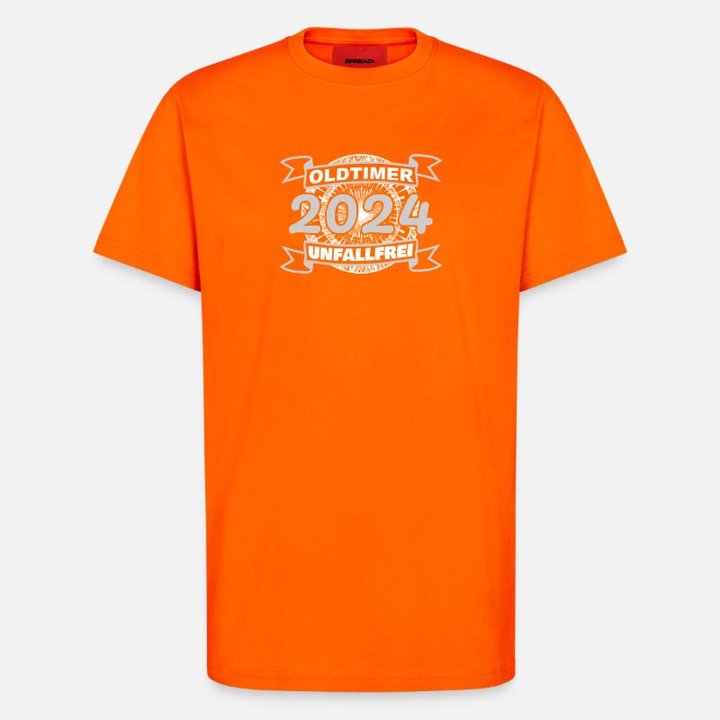 Oldtimer 2024 - T-Shirt - made by SPREAD - SUNSET ORANGE