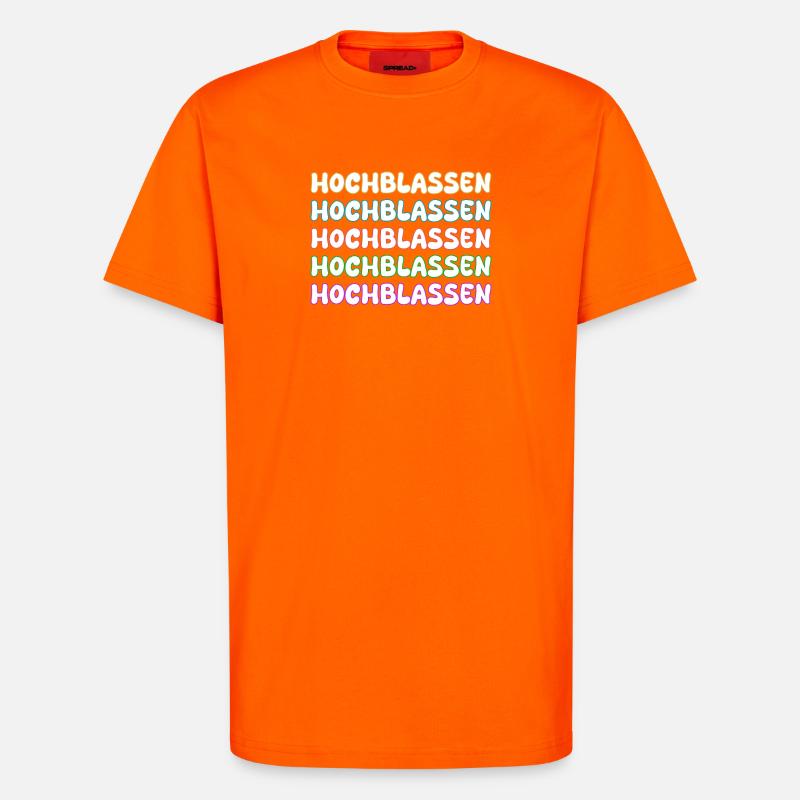 Gift for high-class people - T-Shirt - made by SPREAD - SUNSET ORANGE