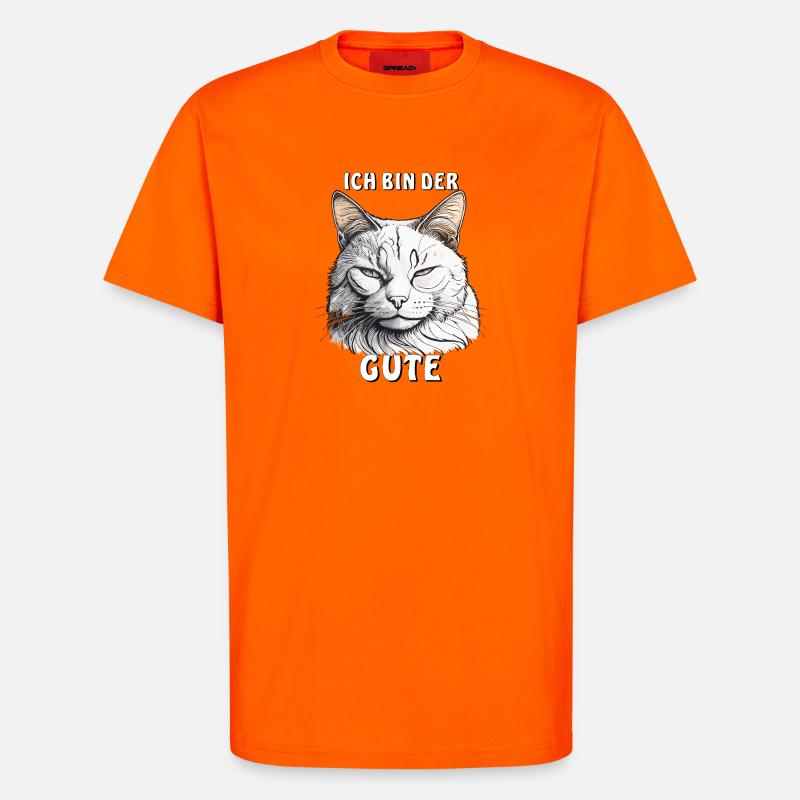 KATZE ICH BIN DER GUTE - T-Shirt - made by SPREAD - SUNSET ORANGE