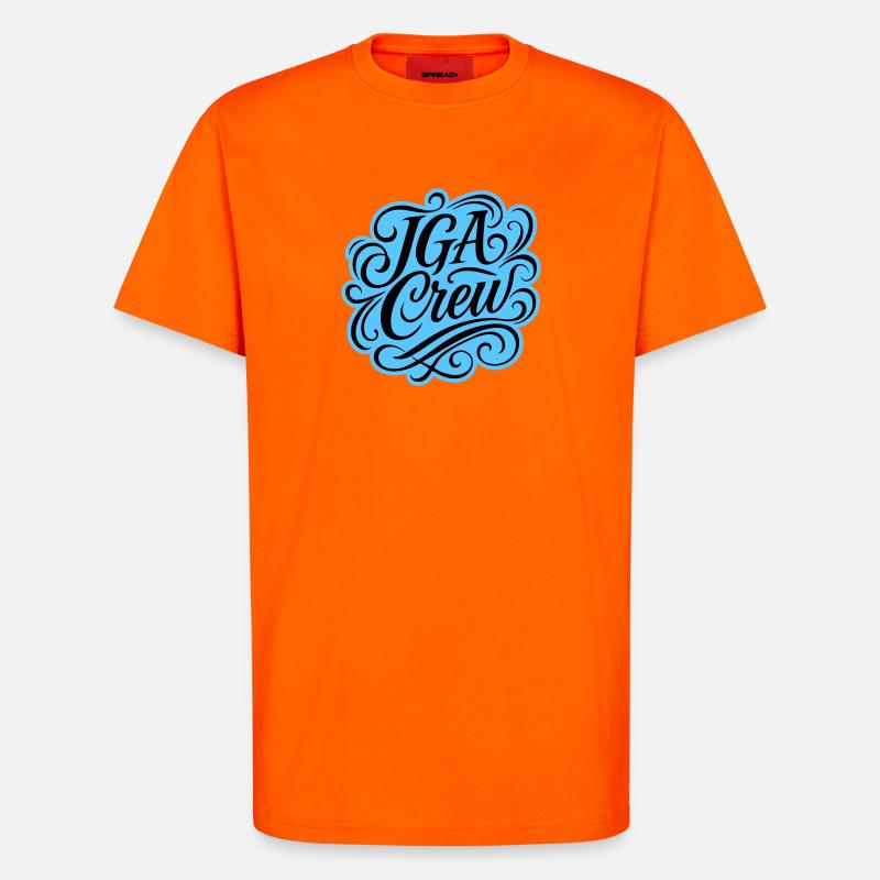 Jga Crew Junggesellenabschied - T-Shirt - made by SPREAD - SUNSET ORANGE