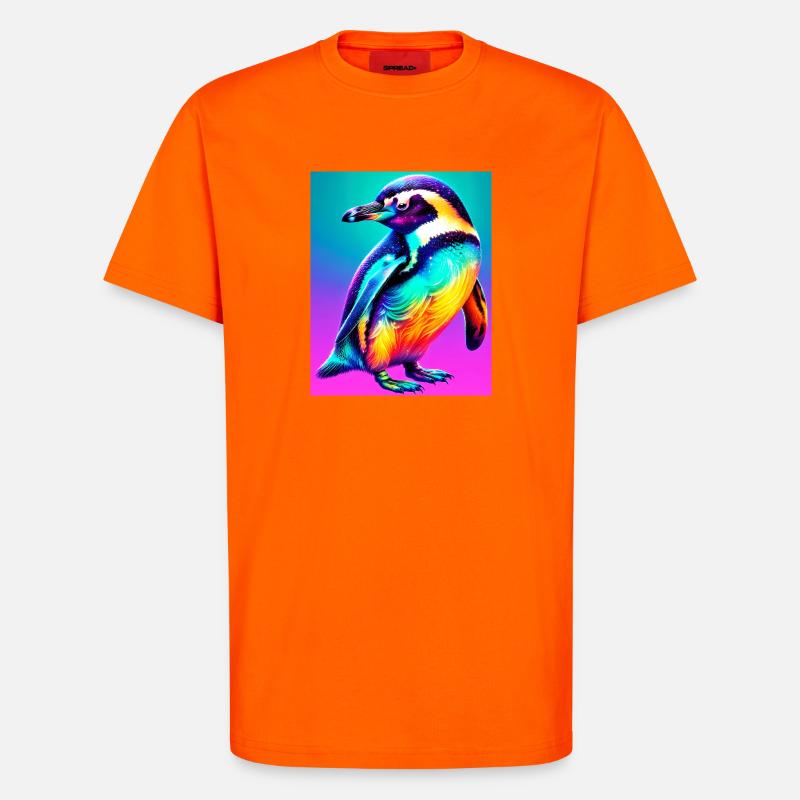Pinguin - T-Shirt - made by SPREAD - SUNSET ORANGE