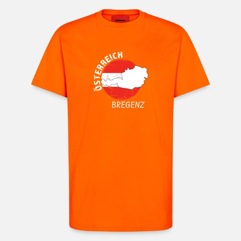 Bregenz - T-Shirt - made by SPREAD - SUNSET ORANGE