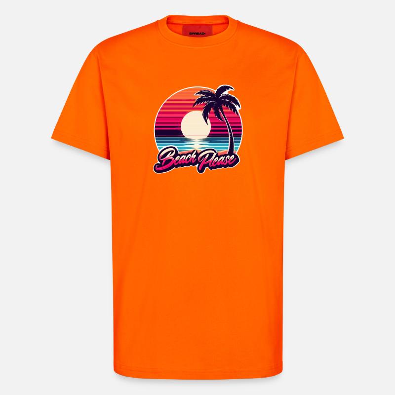 Strand Sunset Beach Bitte - T-Shirt - made by SPREAD - SUNSET ORANGE