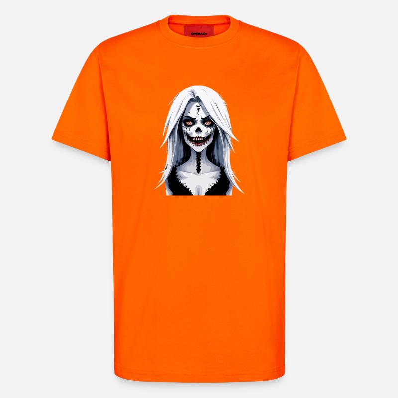 Skeleton Face Banshee Halloween - T-Shirt - made by SPREAD - SUNSET ORANGE
