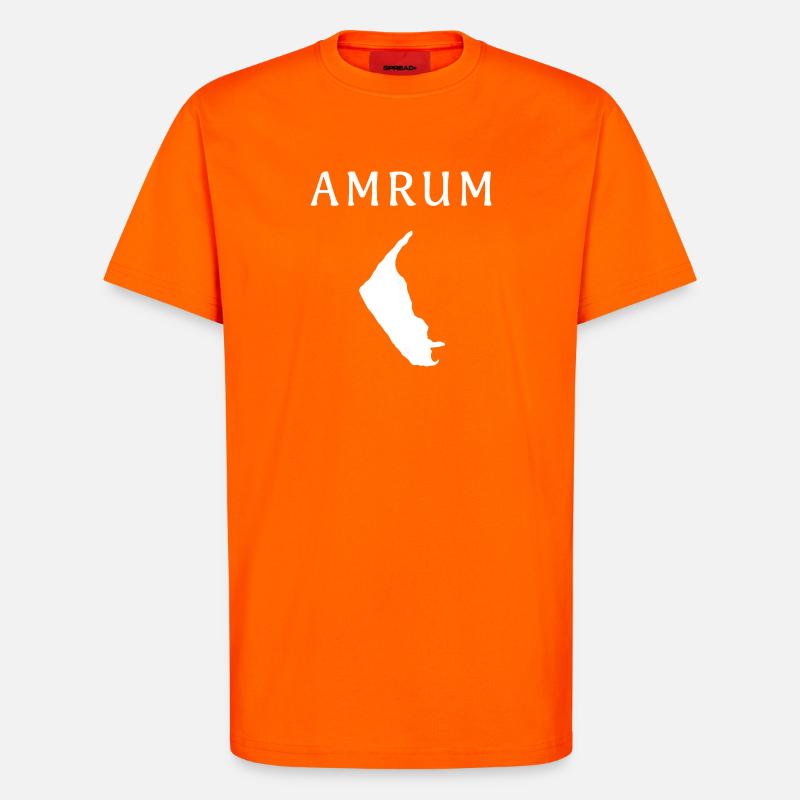 Amrum – deine deutsche Insel - T-Shirt - made by SPREAD - SUNSET ORANGE