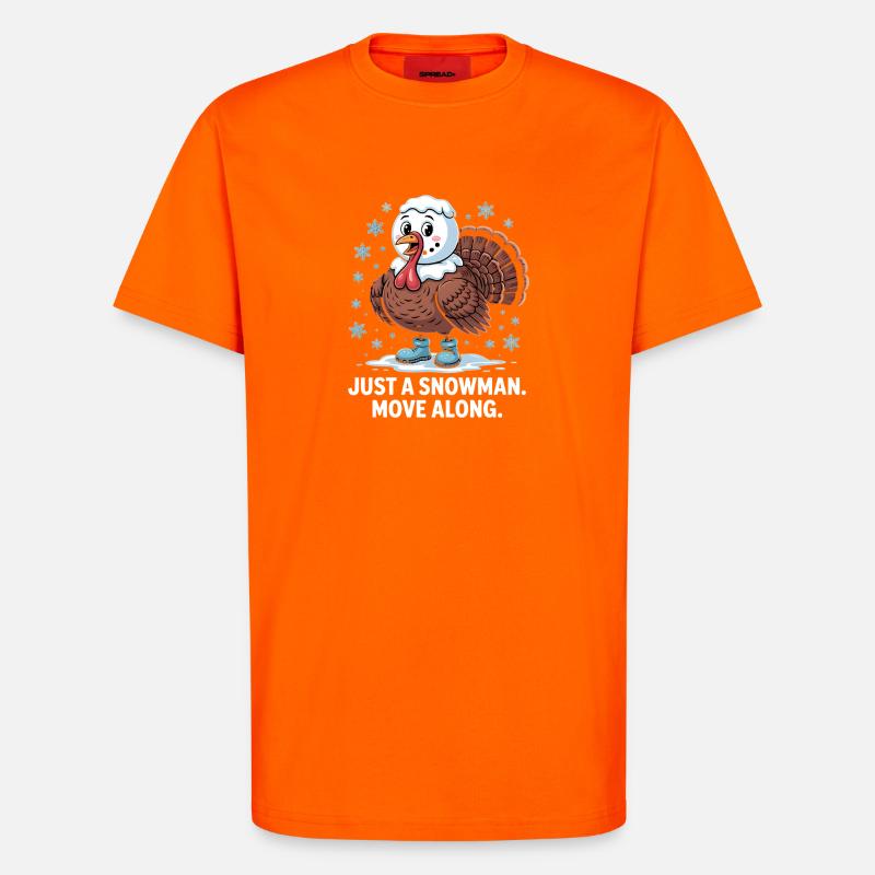 No turkey for dinner - T-Shirt - made by SPREAD - SUNSET ORANGE